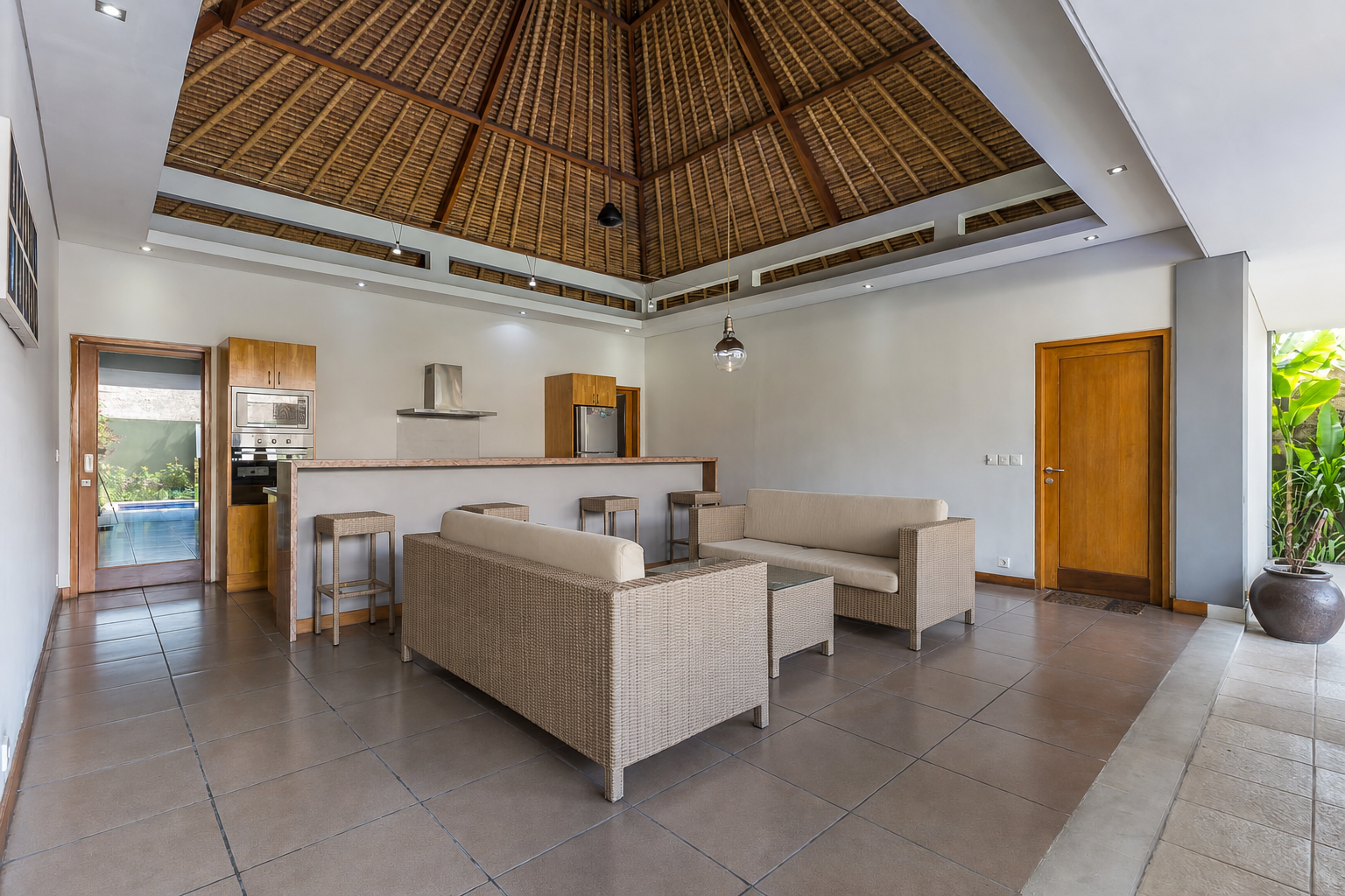 Villa Kitchen and Living